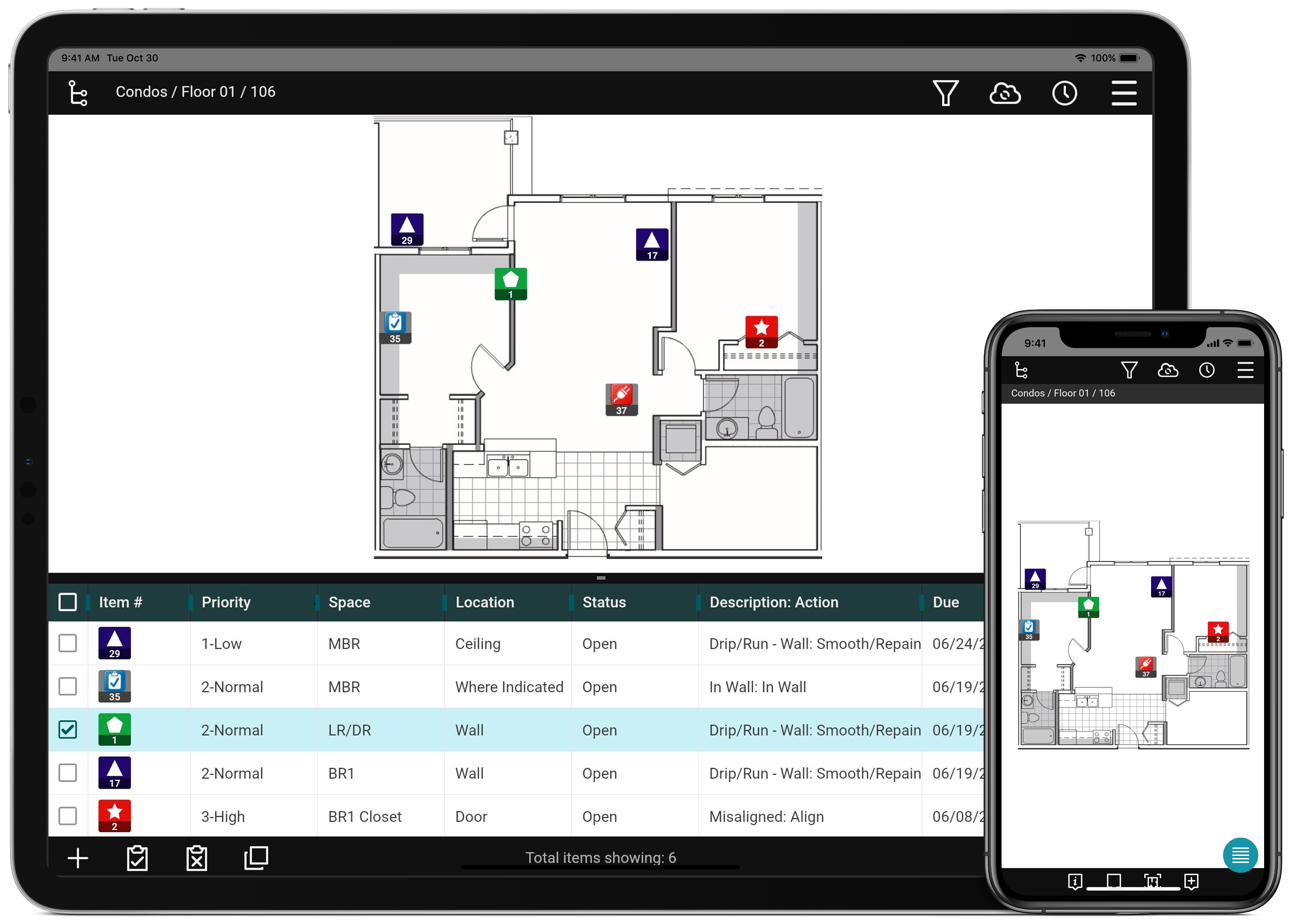 punch list app for tablets and smartphones
